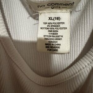 White and khaki jumpsuit size 16